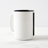 Tasse 2 Couleurs Cri perçant vert (Devant gauche)