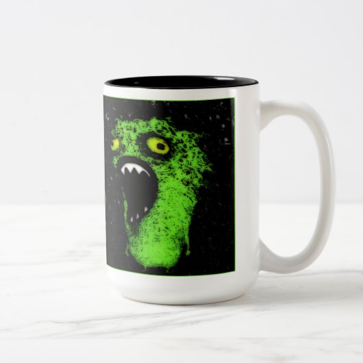 Tasse 2 Couleurs Cri perçant vert (Droit)