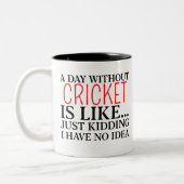 Tasse 2 Couleurs cricket (Gauche)