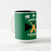 Tasse 2 Couleurs Cricket jamaïcain (Devant gauche)