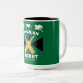 Tasse 2 Couleurs Cricket jamaïcain (Devant droit)