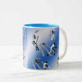 Tasse 2 Couleurs Cricket Le Jeu, (Devant droit)