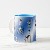 Tasse 2 Couleurs Cricket Le Jeu, (Devant gauche)