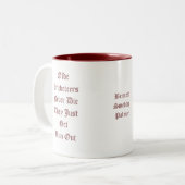 Tasse 2 Couleurs Cricketeers - customisé - avec le nom (Devant gauche)