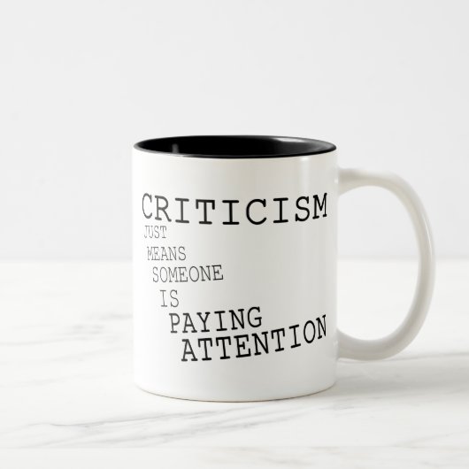 Tasse 2 Couleurs Critique (Droit)