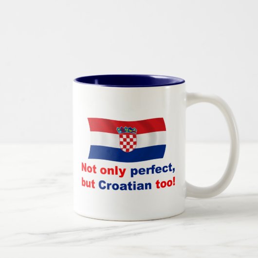 Tasse 2 Couleurs Croate parfait (Droit)