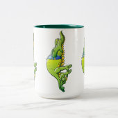 Tasse 2 Couleurs Crocodile de plongée (Centre)