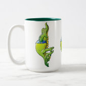 Tasse 2 Couleurs Crocodile de plongée (Gauche)