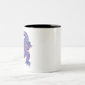 Tasse 2 Couleurs Crocodile indien - alligator (Centre)