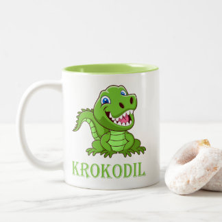 Tasse 2 Couleurs crocodile vert