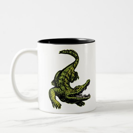 Tasse 2 Couleurs Crocodile Vintage (Gauche)
