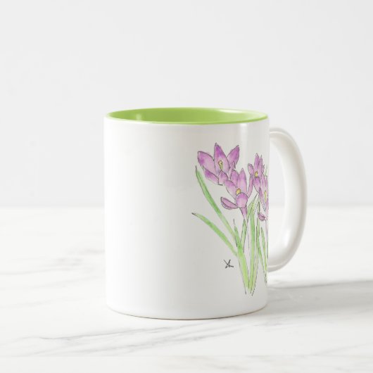 Tasse 2 Couleurs crocus (Devant droit)
