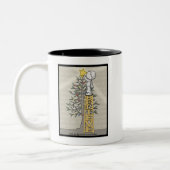 Tasse 2 Couleurs Croire échelle - Arbre de Noël (Gauche)