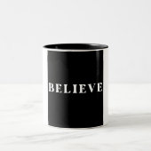 Tasse 2 Couleurs Croire : Elégant Bridesmaid Mariage Conception de  (Centre)