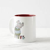Tasse 2 Couleurs Croire l'ornement de la souris Noël Fêtes (Devant gauche)