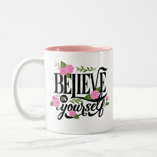 Tasse 2 Couleurs Crois En Toi-Même (Gauche)