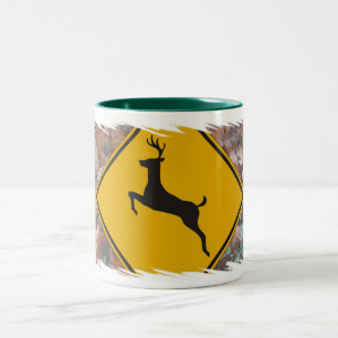 Tasse 2 Couleurs croisement de cerfs communs