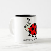 Tasse 2 Couleurs Croisement de coccinelle (Devant gauche)