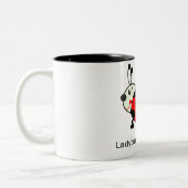 Tasse 2 Couleurs Croisement de coccinelle (Gauche)