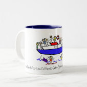 Tasse 2 Couleurs Croisière avec la famille (Devant gauche)