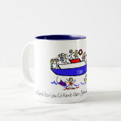 Tasse 2 Couleurs Croisière avec la famille (Devant gauche)