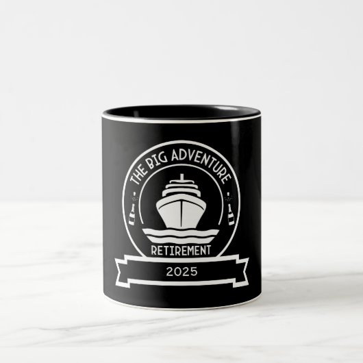 TASSE 2 COULEURS CROISIÈRE DE LA RETRAITE (Centre)