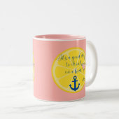 Tasse 2 Couleurs Croisière en bateau (Devant droit)