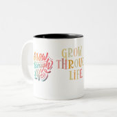 Tasse 2 Couleurs Croissance à travers la vie (Devant gauche)