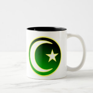 Tasse 2 Couleurs Croissant et étoile de l'Islam