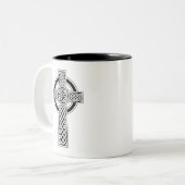 Tasse 2 Couleurs Croix celtique (Devant gauche)