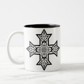 Tasse 2 Couleurs Croix copte (Gauche)