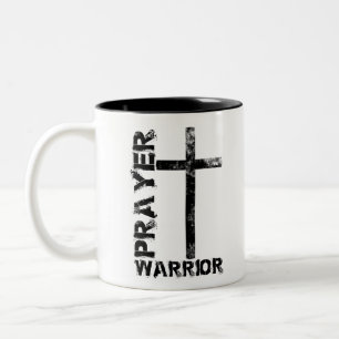 Tasse 2 Couleurs Croix de guerrier de prière