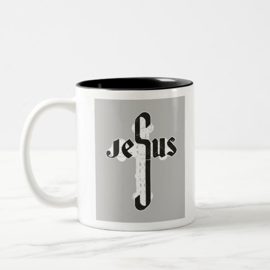 Tasse 2 Couleurs Croix de Jésus (Gauche)