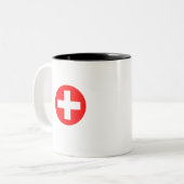 TASSE 2 COULEURS CROIX ROUGE (Devant gauche)