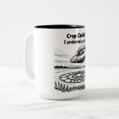 TASSE 2 COULEURS CROP CIRCLES (Devant gauche)