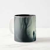 Tasse 2 Couleurs Crossroads in : Gloomy Forest Art Print (Devant gauche)
