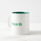 Tasse 2 Couleurs Croyez-Le (Vert) (Devant gauche)