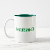 Tasse 2 Couleurs Croyez-Le (Vert) (Gauche)