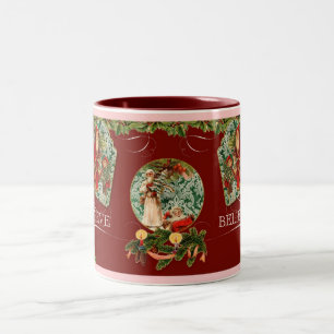 Tasse 2 Couleurs Croyez Père Noël Saint Nicolas Père Noël Vintage