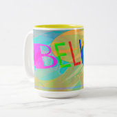 Tasse 2 Couleurs Croyez Typograghy (Devant gauche)
