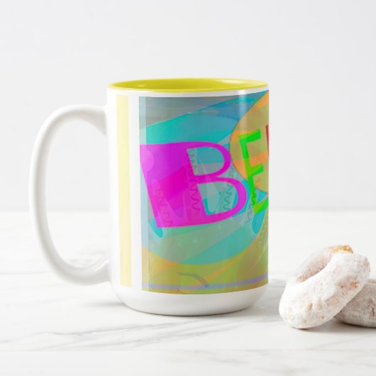 Tasse 2 Couleurs Croyez Typograghy (Avec donut)
