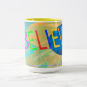 Tasse 2 Couleurs Croyez Typograghy (Centre)