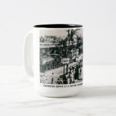 Tasse 2 Couleurs Cru de train de zéphyr de Burlington (Devant gauche)