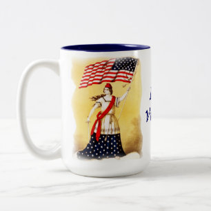 Tasse 2 Couleurs Cru "toujours vigilant" patriotique