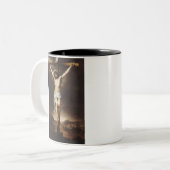 Tasse 2 Couleurs Crucifixion par Bartolome Esteban Murillo (Devant gauche)