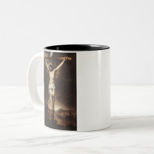 Tasse 2 Couleurs Crucifixion par Bartolome Esteban Murillo (Devant gauche)
