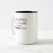 Tasse 2 Couleurs Crypto Millionaire Chargement Veuillez patienter (Devant gauche)
