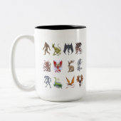 Tasse 2 Couleurs Cryptozoologie Cryptid Créatures (Gauche)