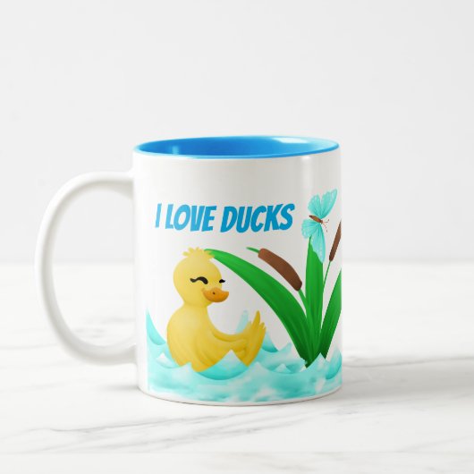Tasse 2 Couleurs cuck duck lover (Gauche)