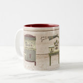 Tasse 2 Couleurs Cuisine de campagne primitive (Devant gauche)